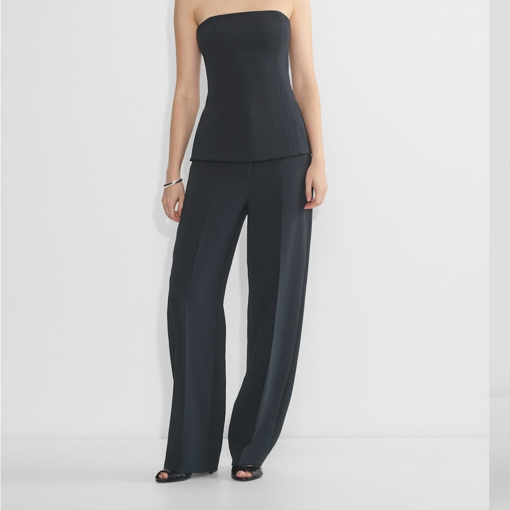 Aritzia Limitless Pant Crepette - Dark Night Navy - Size 10 NWT
